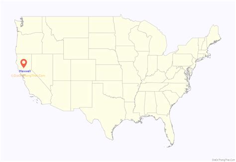 Map of Maxwell CDP, California