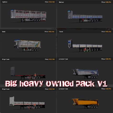 ets2 Big Heavy Owned Pack v1 v 1 39 Trailer Mod für Eurotruck