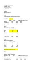 Managerial Accounting Abc Costing Analysis Margins Course Hero