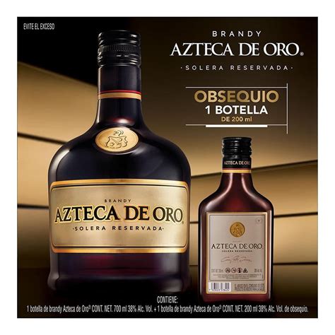 Brandy Azteca De Oro Ml Botella Ml Walmart