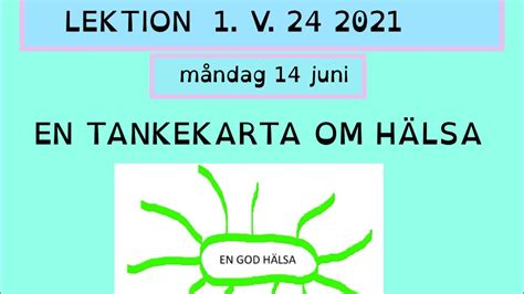 How to learn swedish Att ha en god hälsa TANKEKARTA YouTube