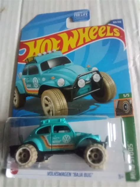 2022 HOT WHEELS Volkswagen Baja Bug 160 250 HW goujons de boue 5 5 Aqua échelle 1 64 EUR 0 91