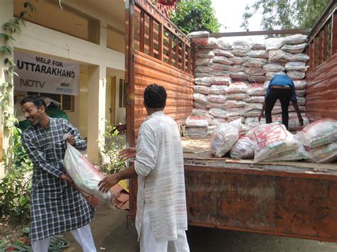 BAPS Uttarakhand Flood Relief - June 30, Relief Material Unloaded ...