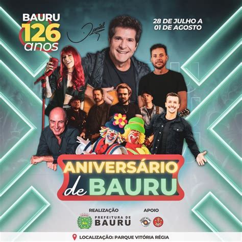 Abertura oficial das festividades do aniversário de Bauru será nesta