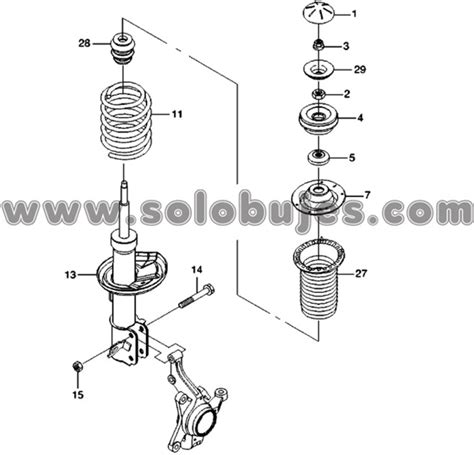 Soporte Amortiguador Aveo Emotion Solobujes