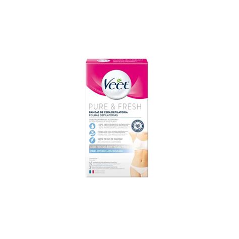 Veet Bandas Depilatorias Axila Bikini Piel Sensible Unid Comercial MEF