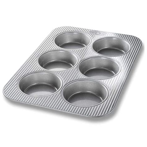 USA Pan Bakeware Mini Round Cake Pans, 6 Well, Nonstick & Quick Release ...