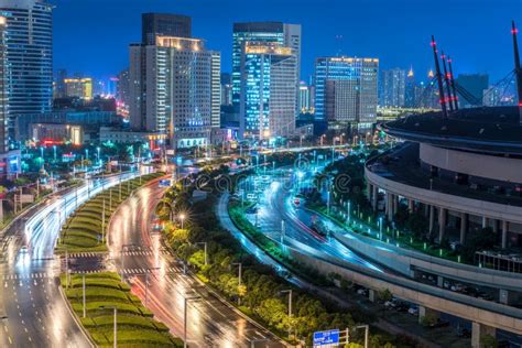 Zhengzhou city night scene editorial image. Image of flowery - 124774115