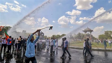 Rajasthan News Bjp Protests Against Ashok Gehlot Govt Over ‘paper Leak