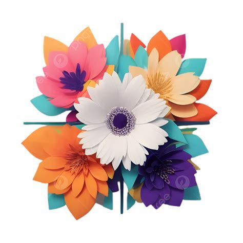 Paper Cut Flower Flower Paper Cut Png Transparent Image And Clipart