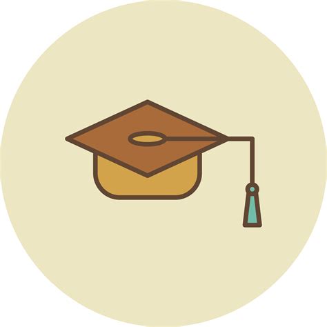 Education Cap Filled Retro 9745915 Vector Art at Vecteezy