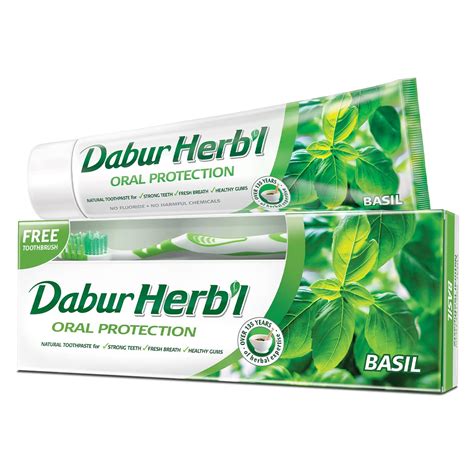 Dabur Herbal Toothpaste With Brush 150gm With Basil Dr Brands