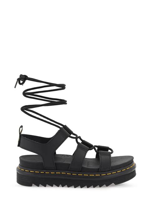 Dr Martens Nartilla Hydro Leather Gladiator Sandals Women Walmart