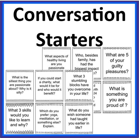 Virtual Networking Conversation Starters at Louise Mcmakin blog