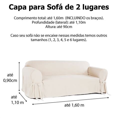 Kit Capas Para Sof De E Lugares Em Brim Peletizado