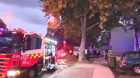 Neutral Bay Sydney Unit Fire Sees Three Jump From Burning Building