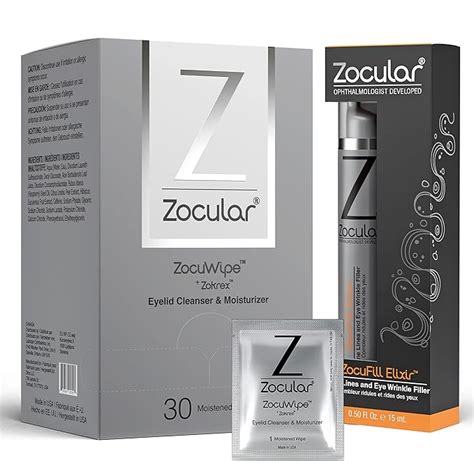 Zocular Zocuwipe Eyelid Wipes With Okra Complex Eyelid