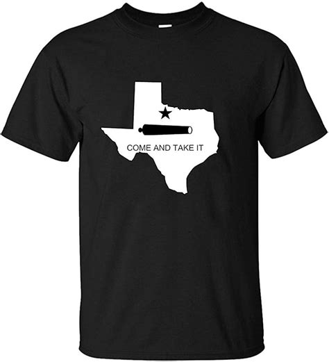 Mens Texas Tx Come And Take It Print Cotton T Shirt Short Sleeve