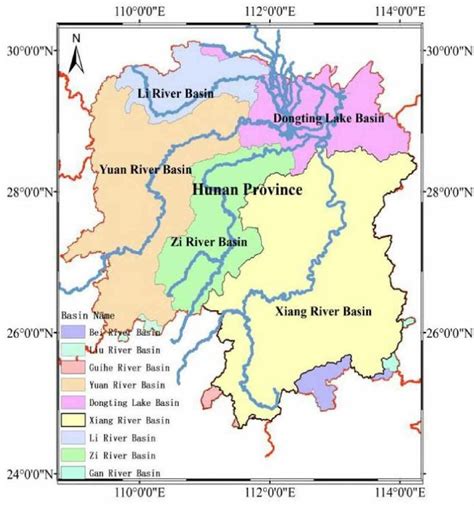 | Location map of the Xiang River Basin. | Download Scientific Diagram