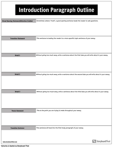 Vod Odstavec Storyboard Par Sk Examples