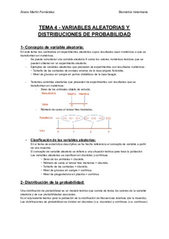 Tema Variables Aleatorias Y Distribuciones De Probabilidad Pdf