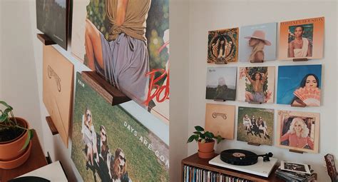 The Vinyl Wall | Wooden Record Display Shelves