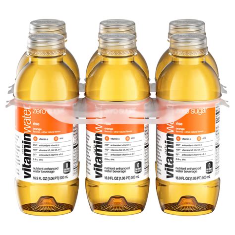 Save On Glaceau Vitaminwater Rise Orange Enhanced Water Beverage Zero