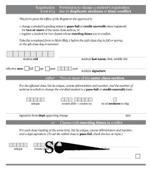 Fillable Online Edb Utexas Time Conflict Form Pdf The University Of