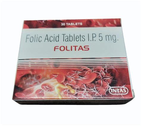 5mg Folic Acid Tablets IP At Rs 50 74 Box Folic Acid Tablet In Nagpur