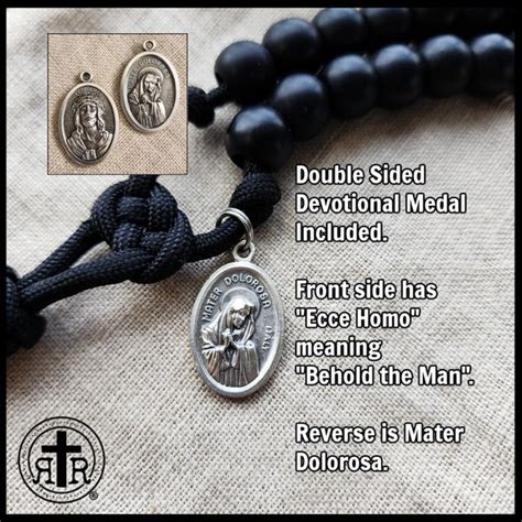 Seven Sorrows Devotional Chaplet- Catholic Rosary - Paracord