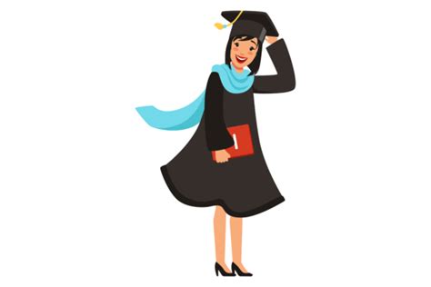 Female Bachelor With University Diploma Graphic By Onyxproj · Creative