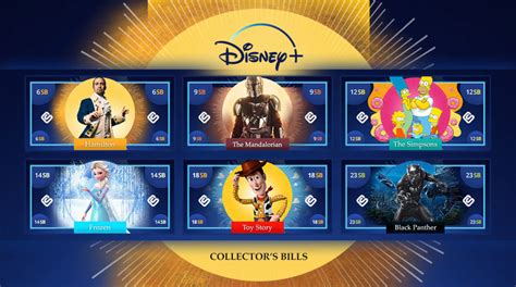 Disney+ Collector's Bills - The Daily Swag