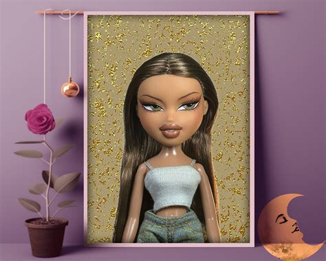 Golden Glitter Bratz Y2k Girly Doll Aesthetic Etsy