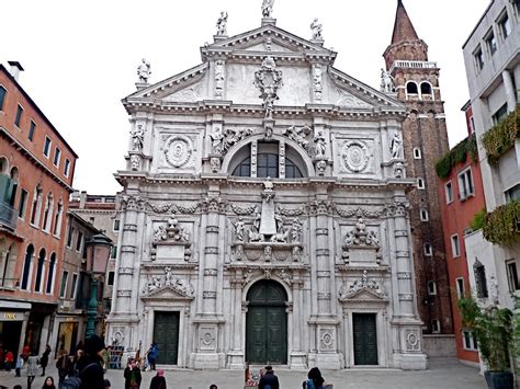 Chiesa Di San Mois Venezia View Of The Elaborate Baroque Flickr