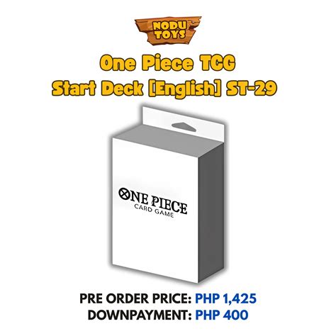 PRE ORDER One Piece Card Game (English) Start Deck [ST-29] – Nodu Toys
