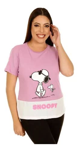 Playera Mujer Manga Corta Snoopy Leyenda Peanuts Mercadolibre