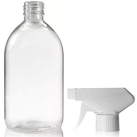 500ml Clear PET Sirop Bottle With Trigger Spray Ampulla LTD