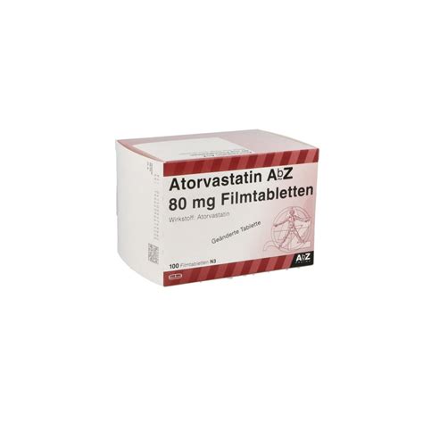 Atorvastatin Abz 80 Mg Filmtabletten 100 Stk