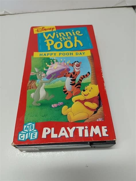 Winnie The Pooh Vhs Lot Disney 1994 Learning Friendship Playtime Lot Of