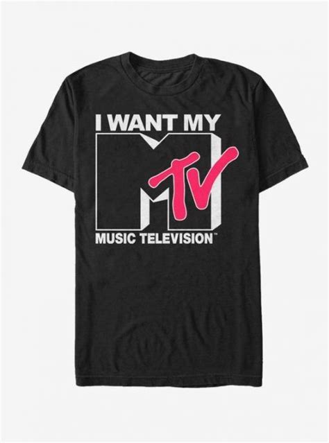 Mtv I Want My Music Television T Shirt Fr Padshops Mtv Logo Mtv