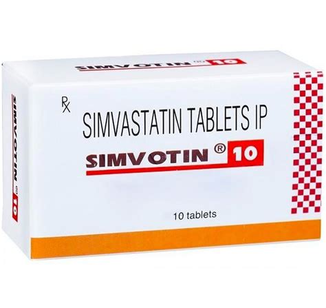 Simvastatin 20mg Tablet Simvotin 20 At Rs 284 Strip Simvastatin