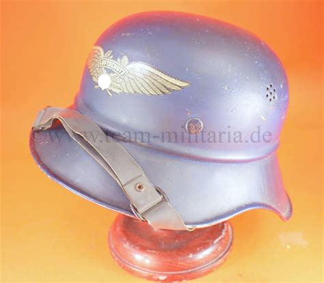 Blauer Stahlhelm Luftschutz Gladiator Reichsluftschutzbund 27990