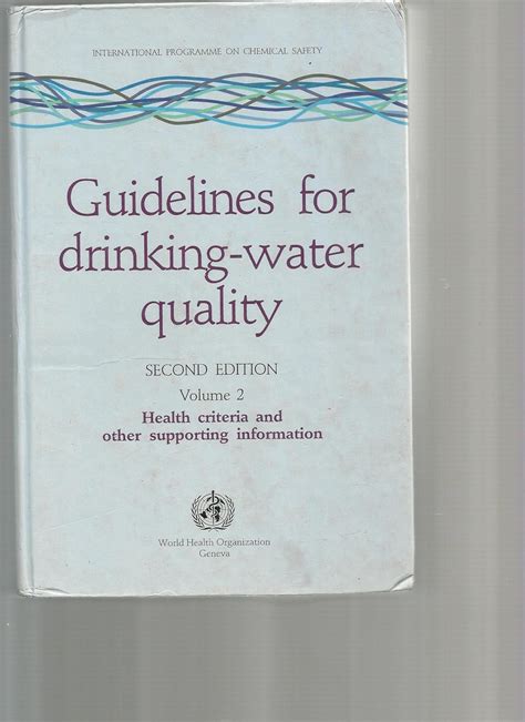 Guidelines For Drinking Water Quality Health Criteria And Other