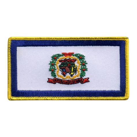 Flag of West Virginia Embroidered Patch/Badge