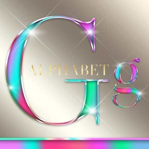 Rainbow Chrome Alphabet Png Clip Art Holographic Alphabet Colorful Letters Gay Pride Alphabet
