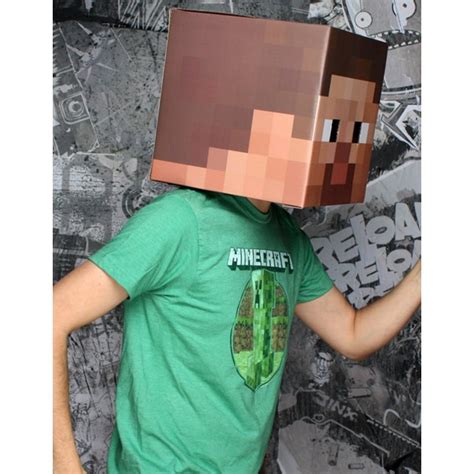 Minecraft Steve Head Mask Adult 804968 Minecraft Steve Head Minecraft Costumes Minecraft Steve