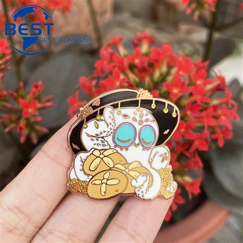 Custom Enamel Pin Cute Anime Octopus Enamel Pins Soft Lapel Pins