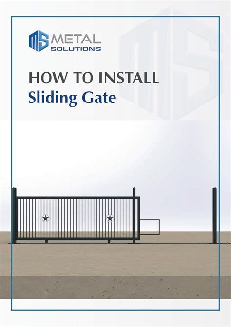 How To Install Sliding Gate | Metal Solutions USA | Houston, Texas