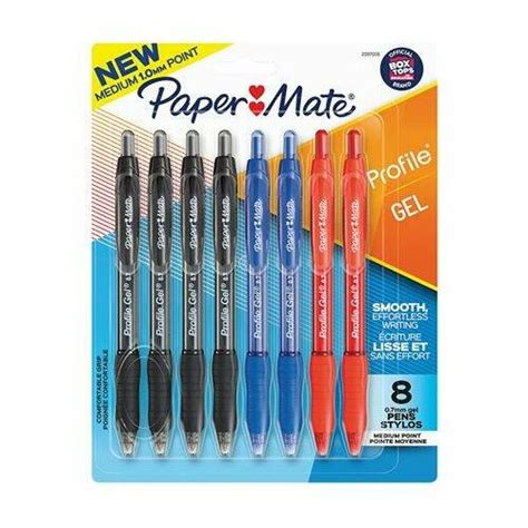 Paper Mate Inkjoy Stylos De Gel R Tractable Pointe Fine De Mm