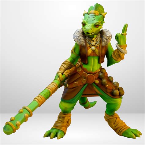 Hot Goblin 僧侶トカゲ ミニチュア ホットゴブリン リザードフォーク 武道